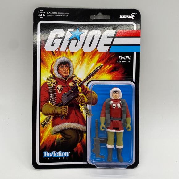 G.I. Joe Reaction Figures Kwinn Elite Tracker Super 7 New Sealed Hasbro 2021 - Picture 2 of 5
